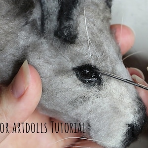 How to make eyelashes tutorial for artdolls