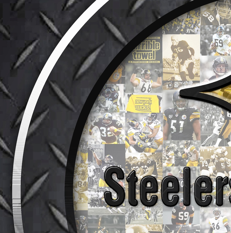 Pittsburgh Steelers Football Art Print DIAMOND PLATE - Etsy