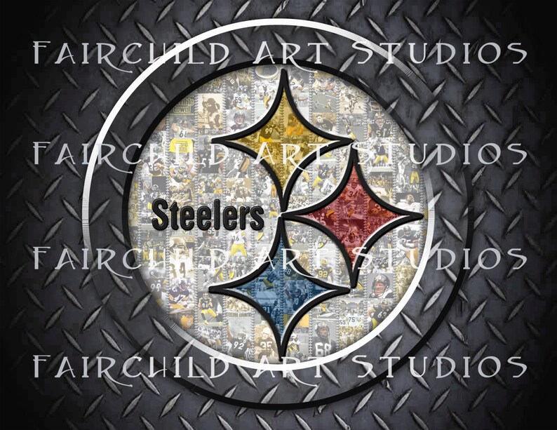 Pittsburgh Steelers Football Art Print DIAMOND PLATE | Etsy