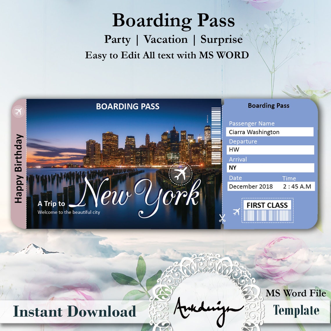 round trip plane tickets to new york