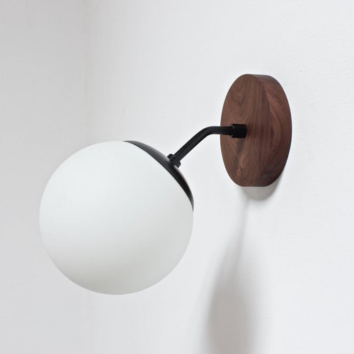 Vanity Lighting Mid Century Lamp Bathroom Sconce Black - Mid Century Modern Bathroom Wall Light Vanity Lighting Mid Century Lamp Bathroom Sconce Black - Mid Century Modern Bathroom Wall Light