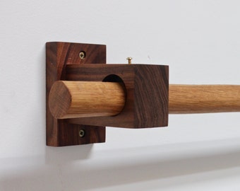 Wood Curtain Bracket Etsy