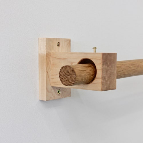 Curtain Holders Rod Modern Wood Brackets Curtain Holders Rod, Wooden Curtain Rail Holders