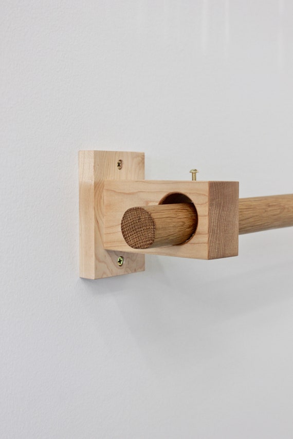 Curtain Holders Rod Modern Wood Brackets Curtain Holders Rod, How To Make Wooden Curtain Rod Brackets