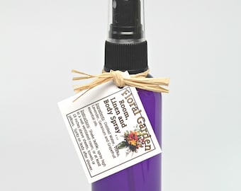 Air Freshener- Room and Linen Spray- Body Mist- Body Spray- Yoga Mat Spray- Aromatherapy Spray- 4 oz pump spray bottle