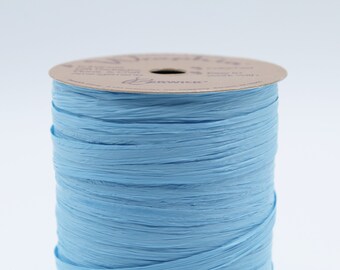 Navy Blue Raffia Narrow Navy Ribbon Colored Matte Raffia - Etsy