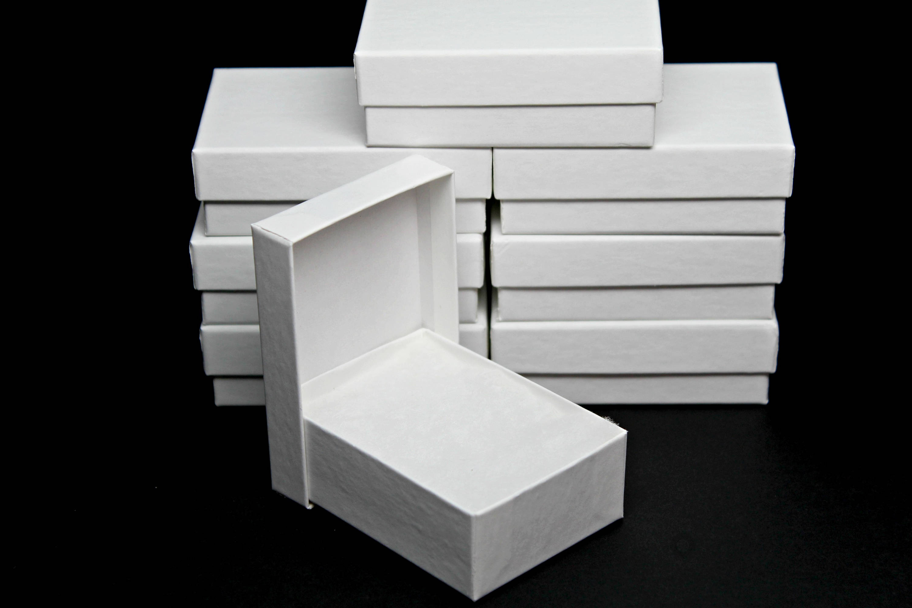 Boutigem 18Pcs Kraft Paper Jewelry Gift Boxes Cotone Riempito Cartone Scatole Di Gioielli Di Carta Per Matrimonio Regalo Di Compleanno - Foto 10