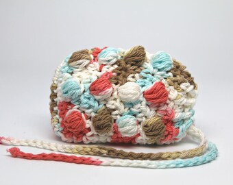 Soap Sack, Massaging Soap Saver, Crochet Soap Pouch, Spa Soap Cozy, Soap Holder, Spa Bath Scrubbie, Shower Accessory, White, Gift Wrapped