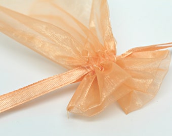 Neutral Tones Organza Bags- 4 X 6 - Reusable Fabric Gift Bags - Jewelry Packaging- Party Favor Bags- Gift Packaging- Set of 10