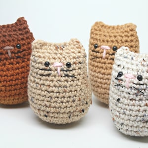 Stuffed Handmade Cat- Crochet Kitty- Amigurumi- Plush Kitten- Crochet Cat- Plush Kitty- choice of colors