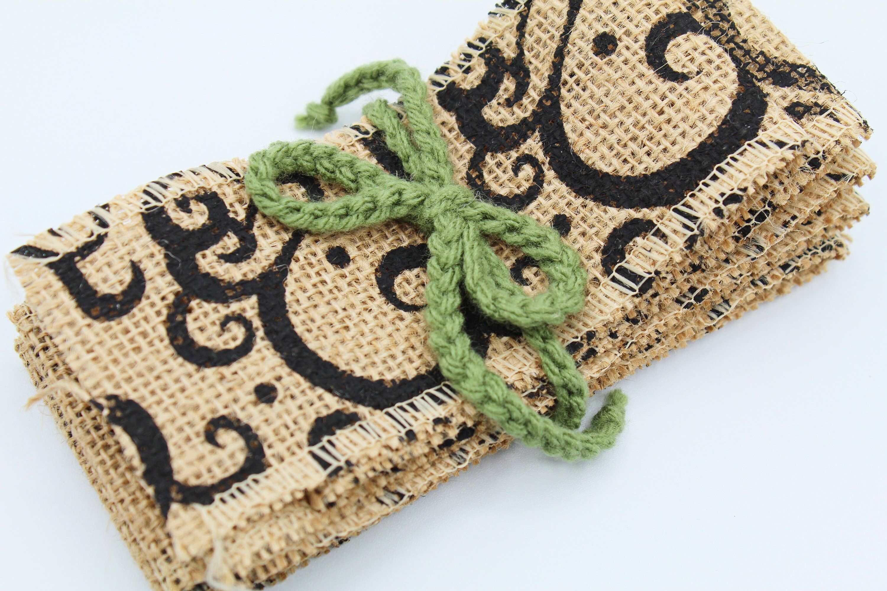Burlap String Ribbon Printed Burlap Ribbon- Burlap Craft Ribbon- 2.5 Inches Wide - Etsy