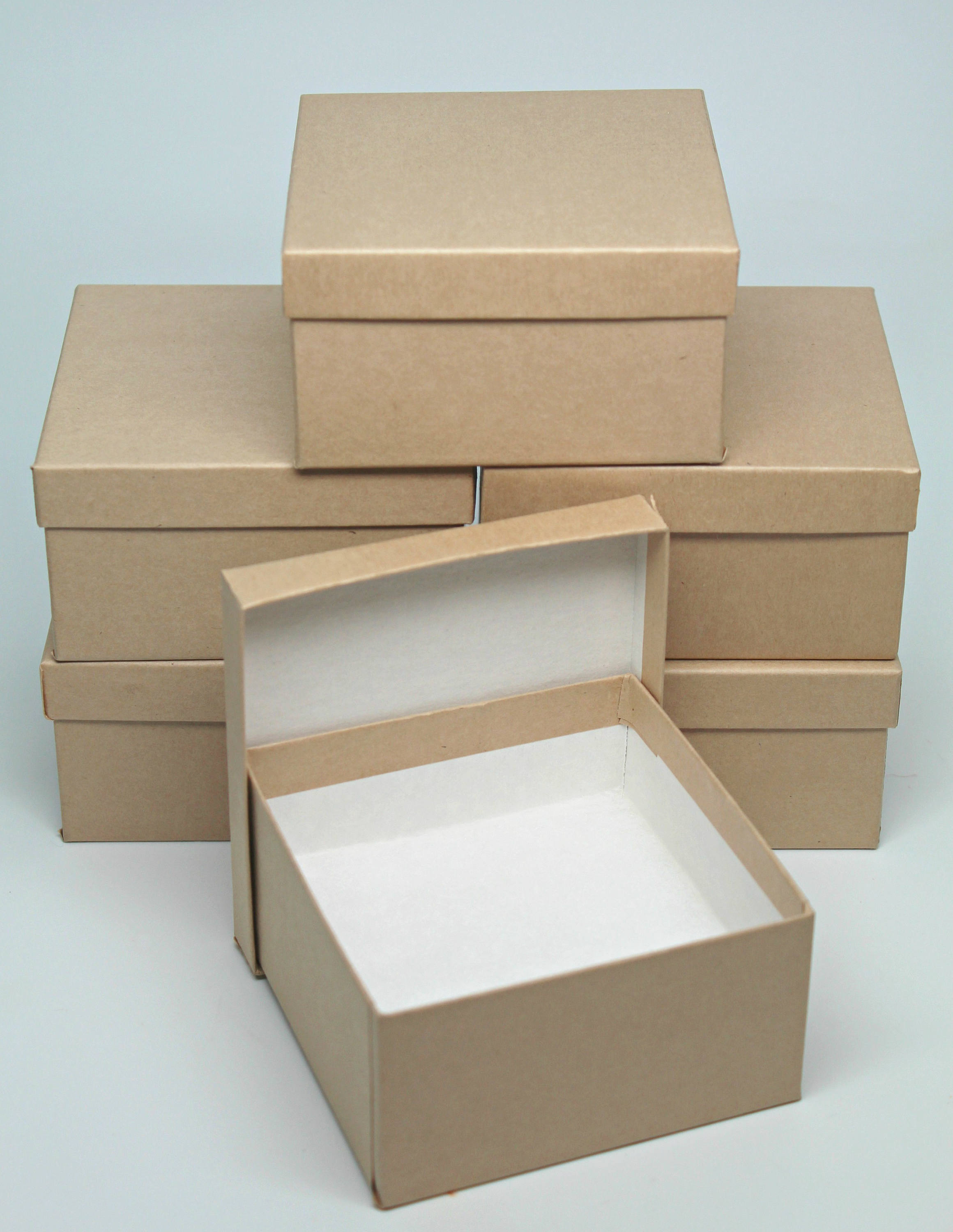 Kraft Jewelry Boxes with lids Small Tan Gift or Display Box Etsy