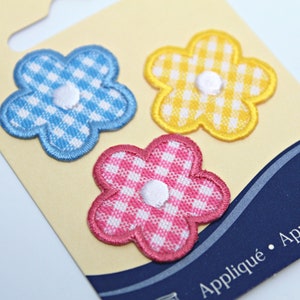 VERKOOP: gingangbloem appliqués van Wrights-opstrijkbare patch-borduurwerk appliqué-bloem patch-1 x 1