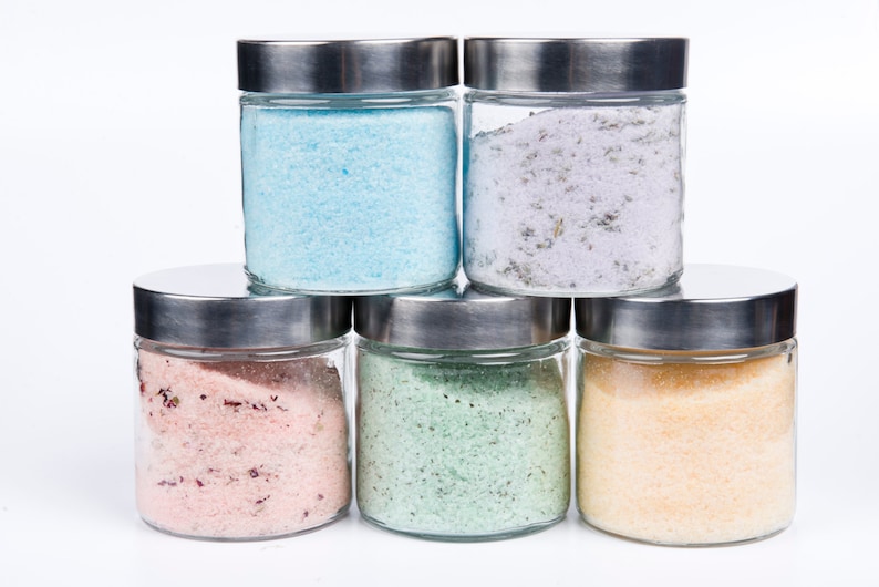 Bath Salts Sea Salt Bath Soak Scented 24 oz jar Etsy