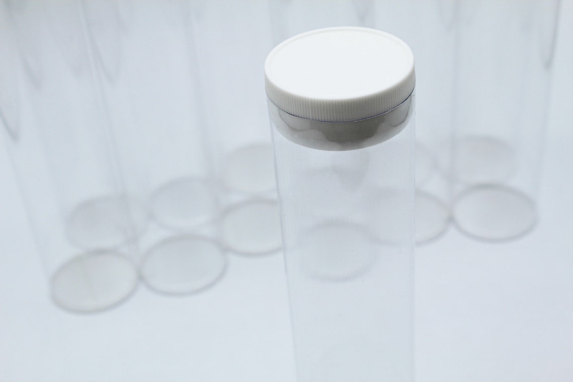 Bath Salt Tubes 6 Oz Plastic Salt Container Includes Caps Etsy