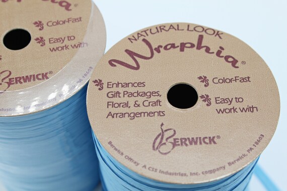 Ribbons Williamsburg Blue Raffia Ribbon Matte Ribbon by the Spool 100 ...