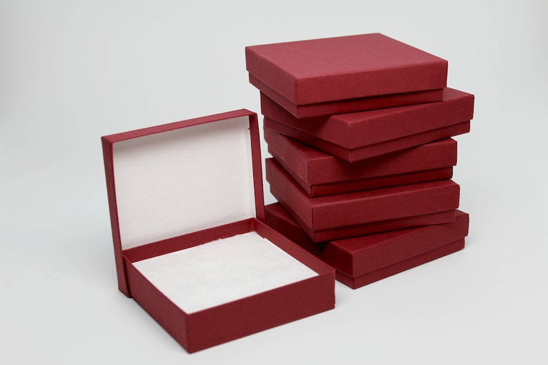 Kraft Jewelry Boxes With Lids Green Gift or Display Box Etsy