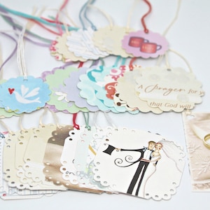 Hochzeit Geschenk Tags - hochmoderne Multi Zweck Geschenk Tags - Recycling-Re-purposed-Set Grußkarten 32
