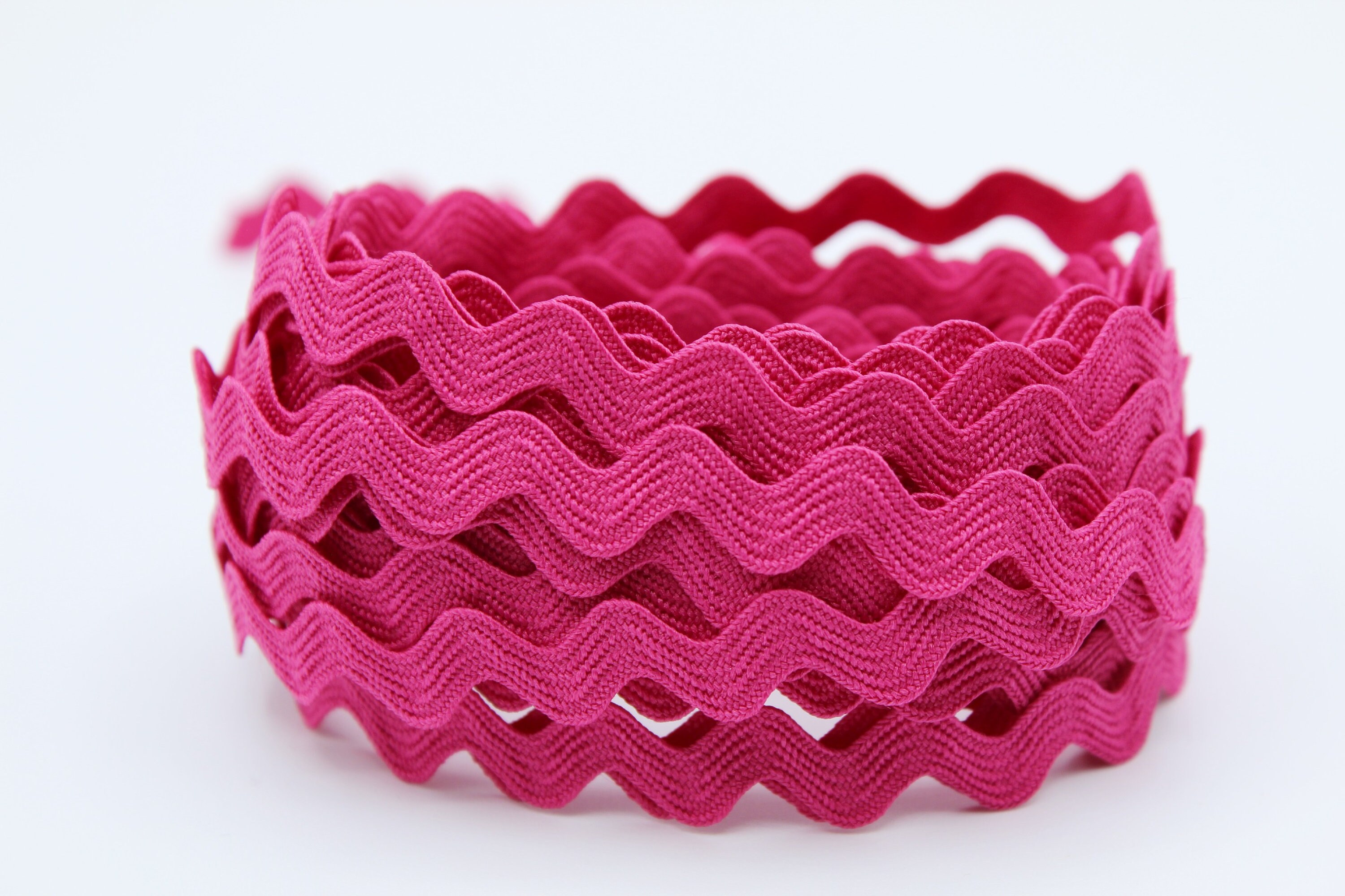 Hot Pink Rick Rack- 1/2 Inches Wide- Simplicity Polyester Trim for ...