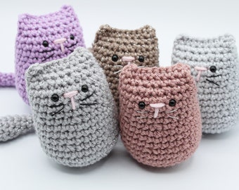 Sparkle Kitty- Crochet Kitty- Amigurumi- Plush Kitten- Stuffed Handmade Cat- Crochet Cat- Plush Kitty