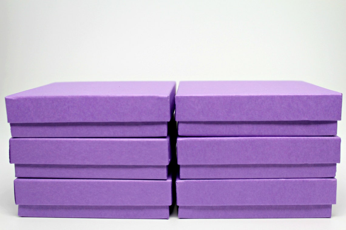 Kraft Jewelry Boxes With Lids White Gift or Display Box Etsy