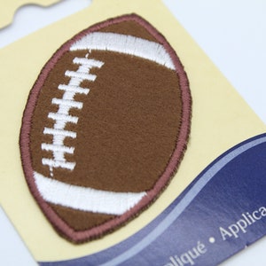 SALE: Football Applique by Wrights- Iron on patch- Embroidery Applique- Sports Patch- 2 inch