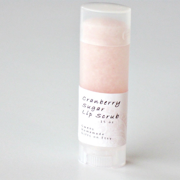 Cranberry Sugar Lippenpeeling- Peeling Lippenpeeling- Lippenpolitur- Uncented-unflavored- Natürliches Lippenpeeling- 1 Schlauch