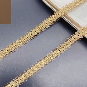 Rose Gold Lace Trim, Kleidungsstück Trim für Kostüm Cosplay Rand, DIY Handwerk, Verschönerung, Dessous, 19 Meter