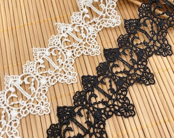 Vintage Style Venice lace trim, Crochet Lace Trim, Guipure Lace for Weddings, Dress, Bracelet, Sewing, Gothic Costume