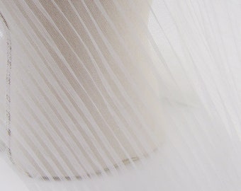Dense Ruffled lace fabric, Soft Pleated tulle lace fabric For Cupcake dress, Haute Couture, Fashion Show, Tutu Dress,  Apparel Design