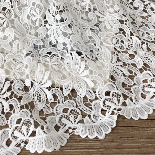 115 cm wide Guipure Lace heavy sold by half meter 115 cm wide Guipure Lace heavy sold by half meter