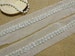 Beautiful Ivory Beaded Trim on Mesh for Bridal Belts Sashes Trim Embellishment beaded, 1.8 Yard Long 