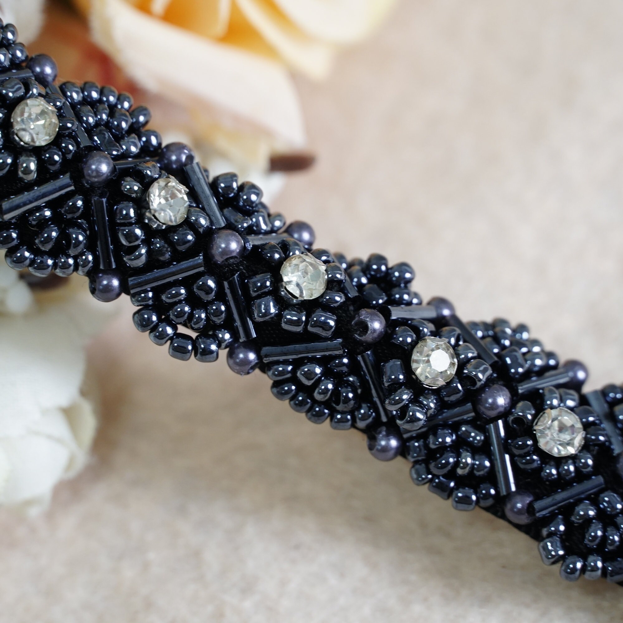Rhinestones Beaded Ribbon Trim, Beading Bridal Sashes, Wedding Belt ...