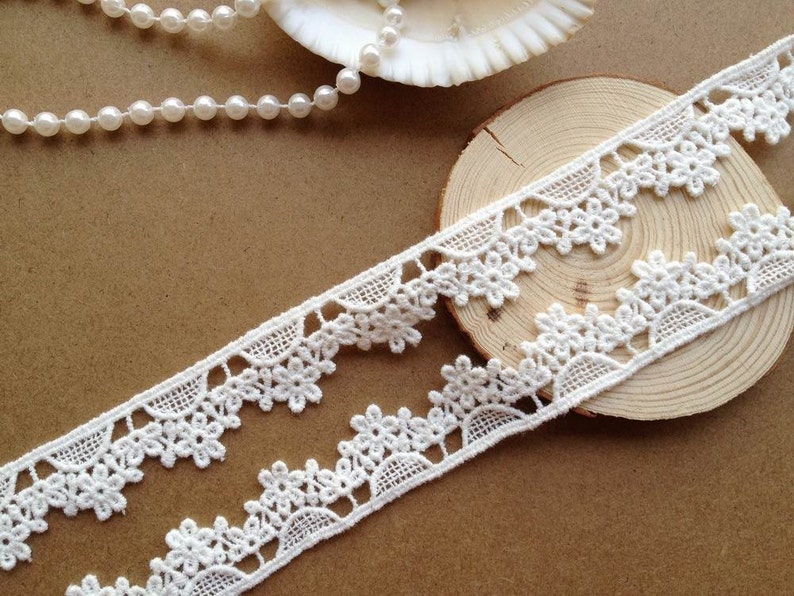 Pretty Cotton Lace Trim off White Ribbon Lace Trim for Etsy