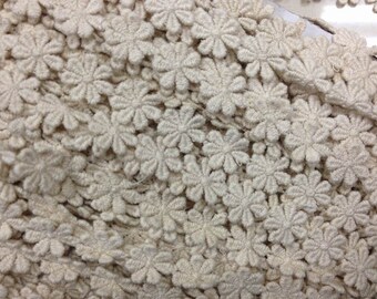 Beige Cotton Lace Trim, Daisy Flower Trim Ribbon, Bilateral Embroidered Edge, Margarita Venice Trim, For Scrapbooking, Home Decor, 2 yards