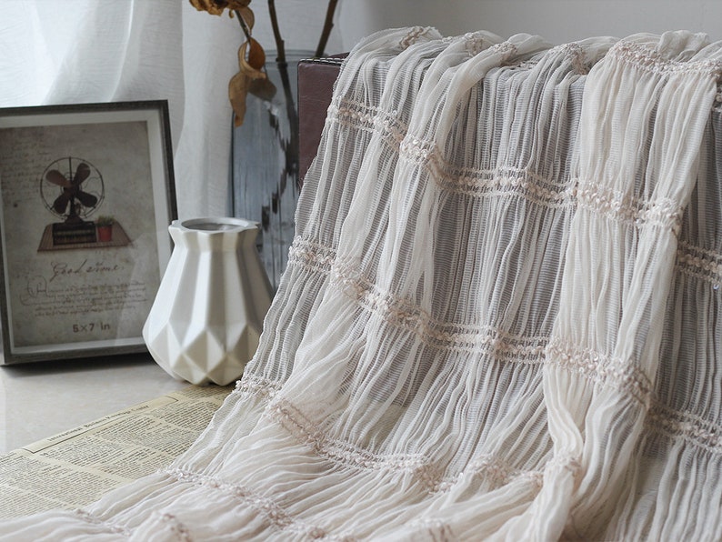 Cupcake dress Lace Top 1 yard Soft Pleated Chiffon lace Fabric Party Dress Striped Sequin Ruffled fabric For Spring Dress Wedding Dress