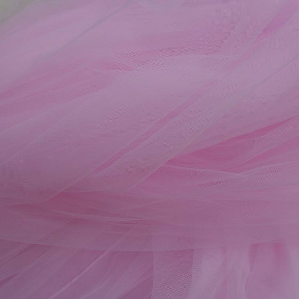 Tissu en dentelle de tulle illusion douce, dentelle résille aérée pour robe tutu de bébé, fournitures de mariée pour cérémonie de mariage, cosplay, robe de princesse, par 1 mètre