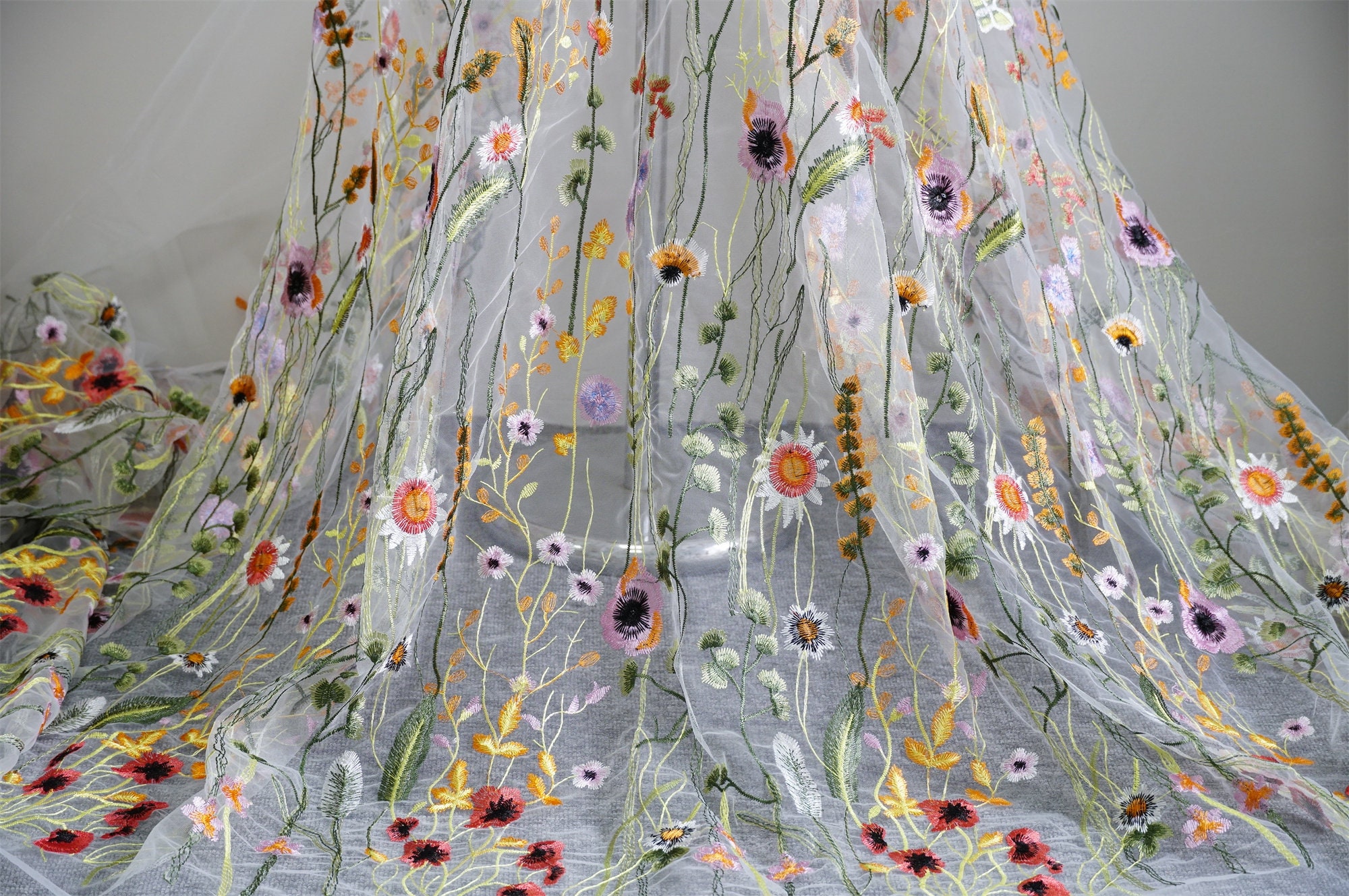 ORGUE Flower tulle blouse アイボリー Flower Tulle blouse (ivory)