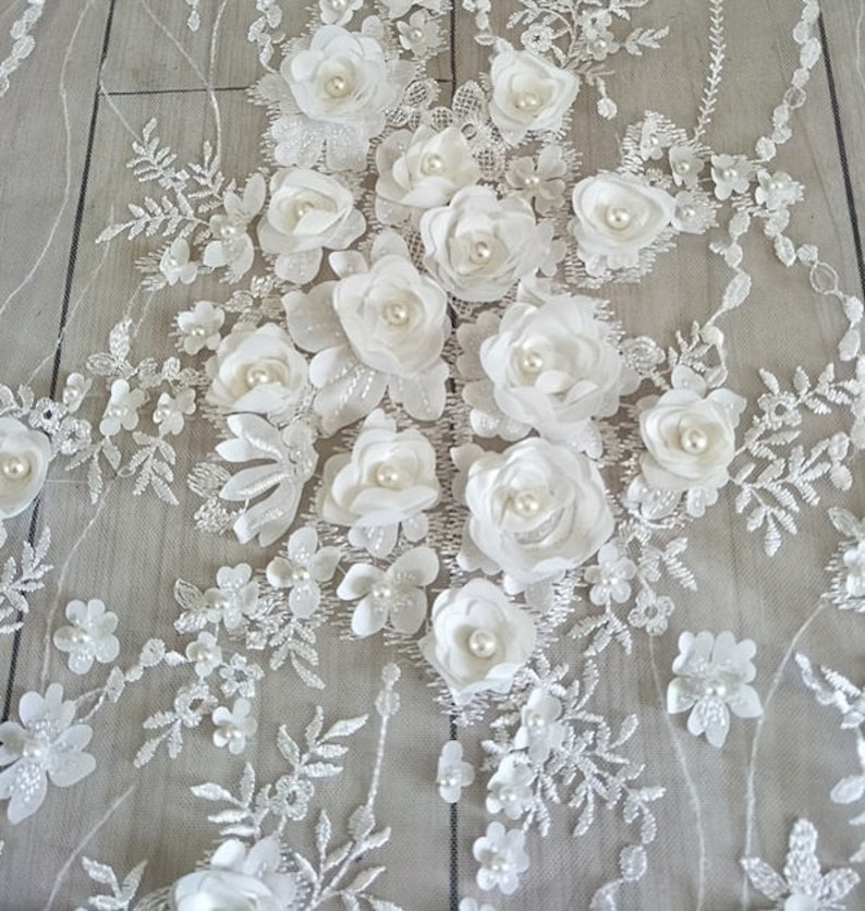 3d bridal fabric