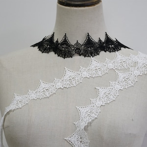 Zarte Venedig Spitze, Victoria Style Love Herzen Rose Hochzeit Spitzenband für Brautschleier, Choker, Kuchen, Babykleid, Taufe, 2 Meter