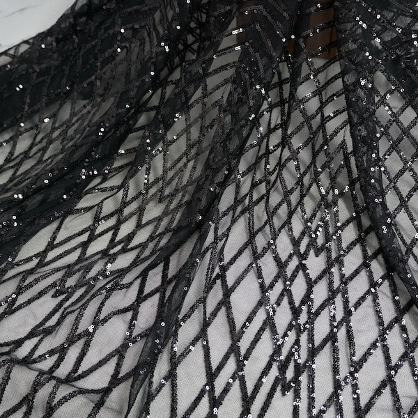 Black Diamond Fabric - Etsy