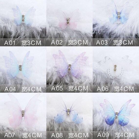 8 Parches De Mariposa Para Planchar Con Apliques De Cristal, | Meses Sin Interés