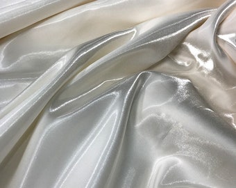 Płynna, szampańska, designerska, solidna tkanina podszewkowa, jedwabista tkanina podszewkowa do sukni ślubnej, sukienki slip, odzieży, Houte Couture, 1 jard