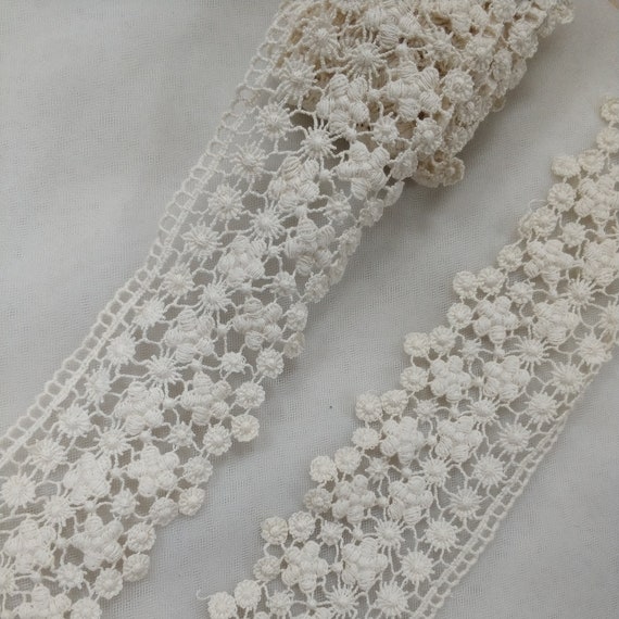 Wide White Lace Ribbon Trim 6 x 10 Yards