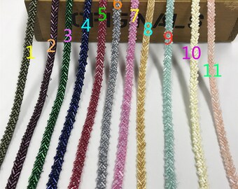 Beaded Ribbon Trim, Pearl Beaded Lace, Beaded Bridal Sashes, Wedding Belt Supply,  For Headbands,Jewelry,Costumes