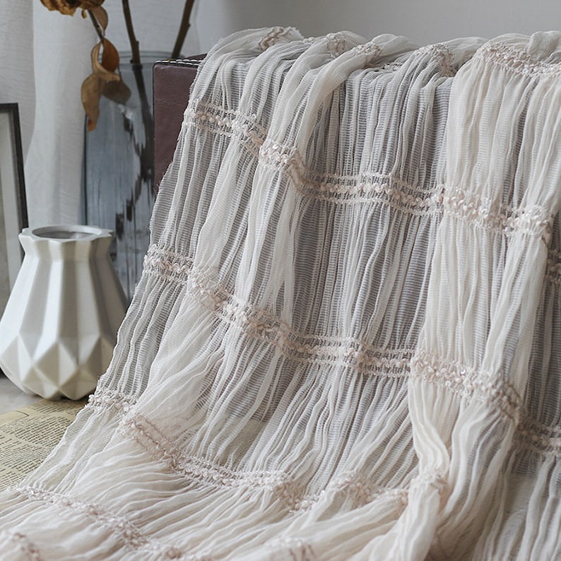 Cupcake dress Lace Top 1 yard Soft Pleated Chiffon lace Fabric Party Dress Striped Sequin Ruffled fabric For Spring Dress Wedding Dress