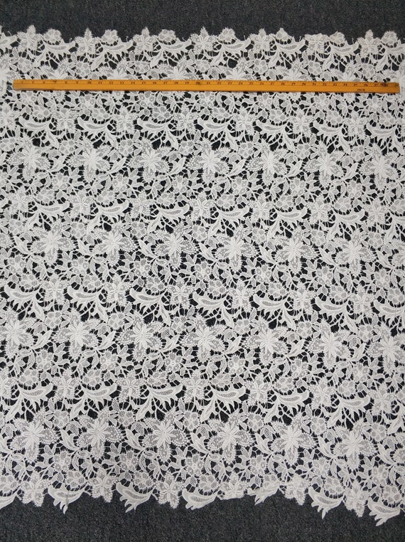 Silk lace fabric yard discount