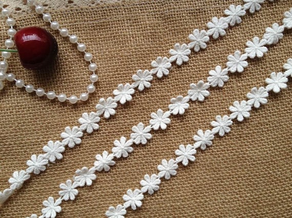 Cotton lace appliques discount