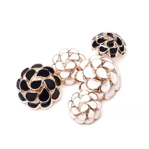 50 pcs Water drop shank Buttons, High end 3D sewing metal Button For Couture Coat, Tweed Jacket, Blazer, Women Coat, Cashmere coat