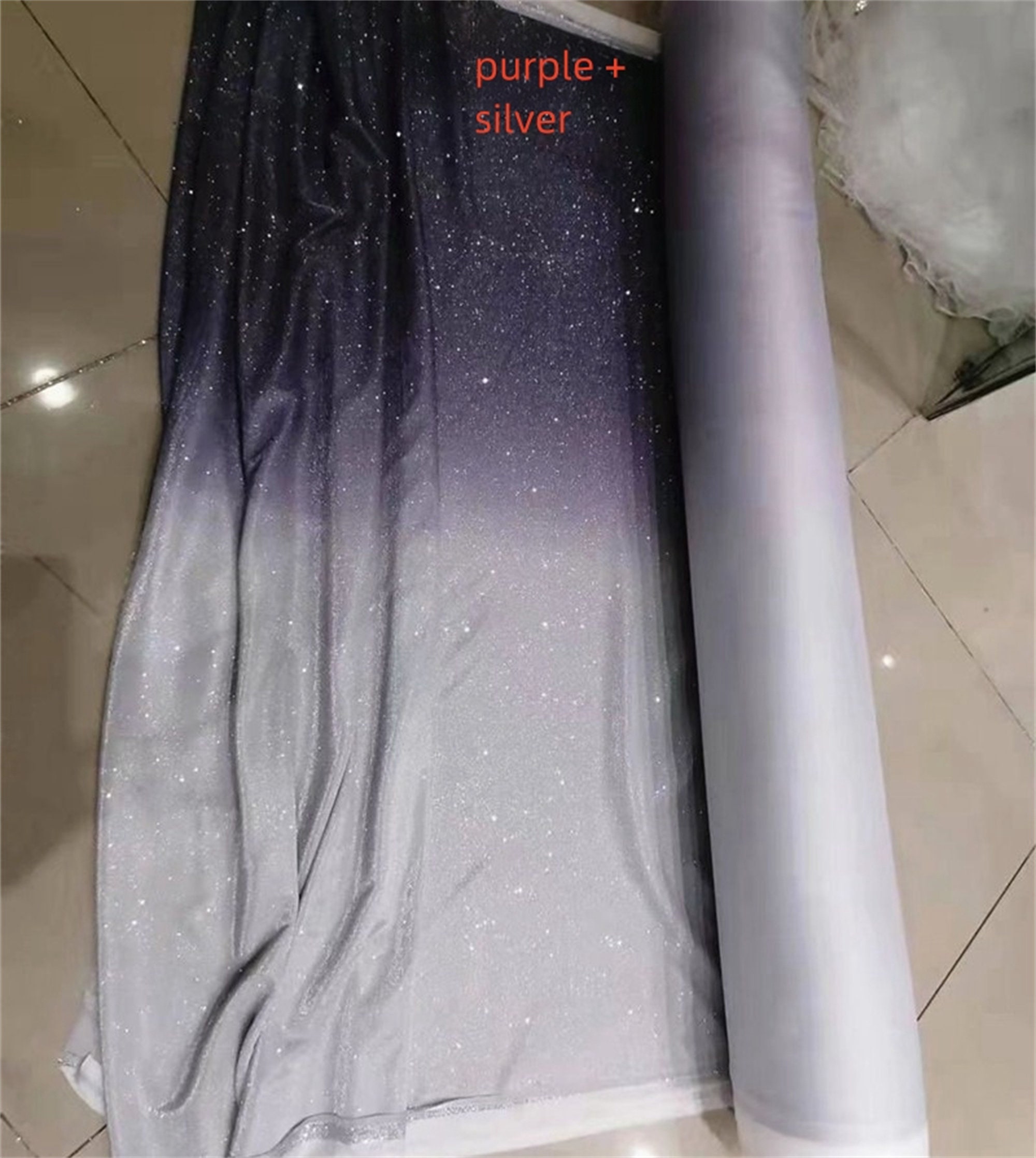 Gradient Stretch 2 Ways Stretch Gradient Fabric, Ombre DIY Polyester Sewing Fabric for ...